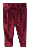 WINE RED CORDUROY 3 PIECE SUIT