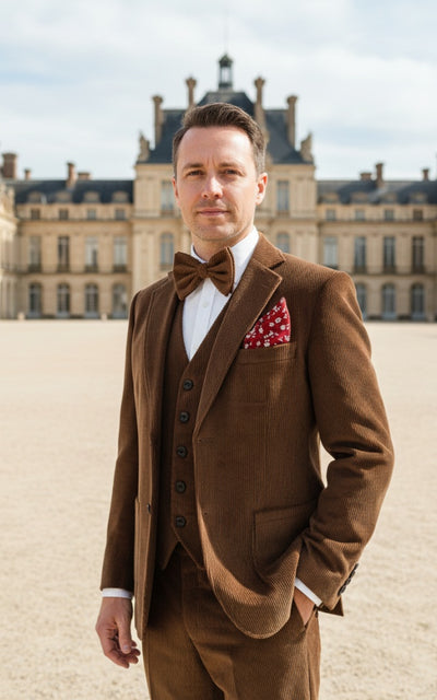 BROWN CORDUROY 3 PIECE SUIT