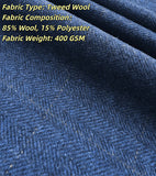 Blue Herringbone Tweed 3 Piece Suit