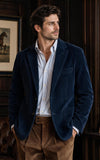 Navy & Brown Corduroy 2 Piece Suit