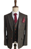 GREEN TATTERSALL TWEED 3 PIECE SUIT