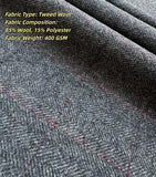 Grey Herringbone Tweed 3 Piece Suit