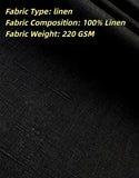 Black Tencel Linen 3 Piece Suit