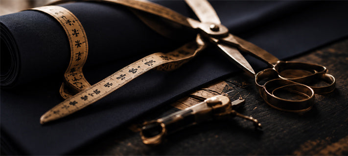 Tailoring tools and fabric