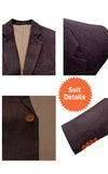 Dark Brown & Classic Brown Barleycorn Tweed 3 Piece Suit
