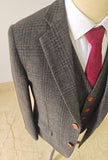 GREEN BLACK OVERCHECK PLAID 3 PIECE SUIT - BDtailormade