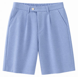 Light Blue Linen Beach Shorts