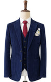 Navy Corduroy 3 Piece Suit