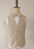 KHAKI TENCEL WOOL 3 PIECE SUITS