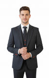 CHARCOAL HERRINGBONE TWEED 3 PIECE SUIT