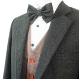 GREEN HERRINGBONE MIX & MATCH TWEED 3 PIECE SUIT