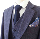 LIGHT PURPLE TWEED 3 PIECE SUIT