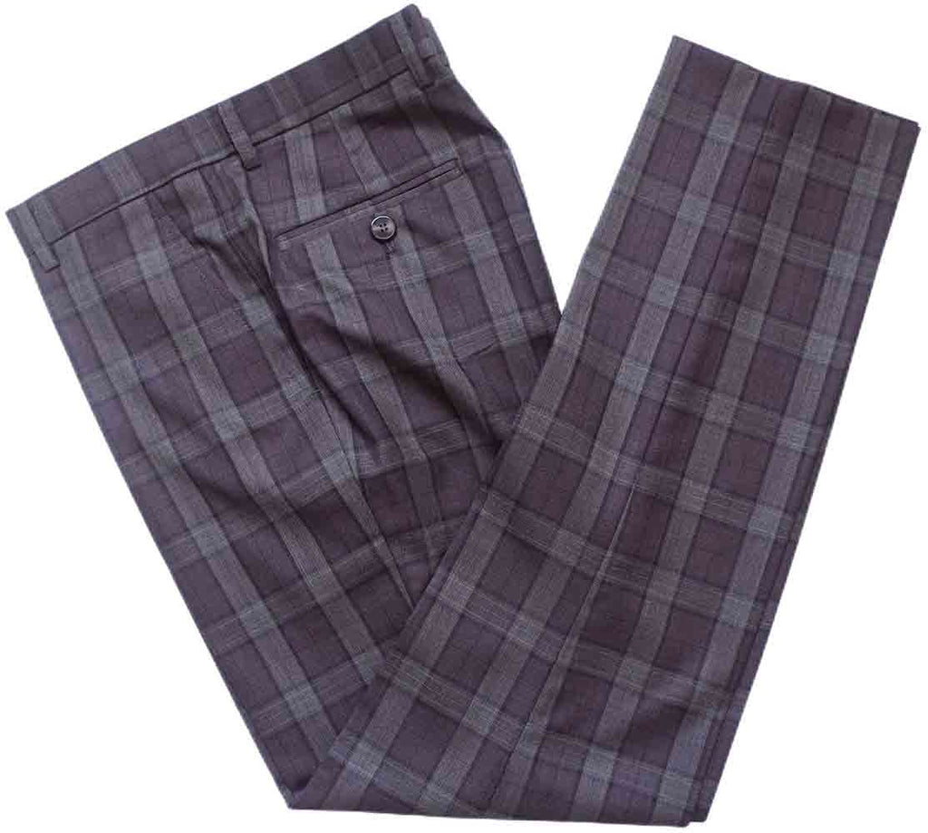 WINE RED PLAID WORSTED 3 PIECE SUITFREE SHIPPINGBDtailormade WINE RED PLAID WORSTED 3 PIECE SUITFREE SHIPPINGBDtailormade