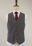 GREY HOUNDSTOOTH TWEED 3 PIECE SUIT