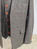 GREEN TATTERSALL TWEED 3 PIECE SUIT