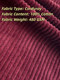 Green Herringbone Tweed & Wine Red Corduroy 2 Piece Suit