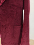 WINE RED CORDUROY 3 PIECE SUIT