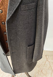 JACKET COLLAR THREE BUTTONS OVERCOAT