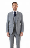LIGHT GREY PRINCE OF WALES CHECK SUIT
