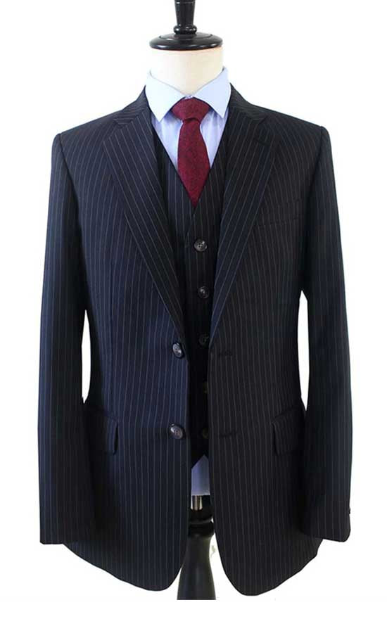 Mixed Three Piece-Suit with Houndstooth Vest - He Spoke Style