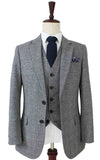 BDtailormade RETRO GREY PLAID TWEED 2 PIECE SUIT - BDtailormade TWEED SUITStweedmaker hockerty menstweedsuit