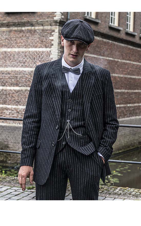 Outfit - Pinstripes and Tweed