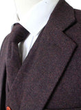 BDtailormade DARK BROWN BARLEYCORN TWEED JACKET - BDtailormade TWEED JACKETStweedmaker hockerty menstweedsuit