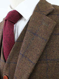 BDtailormade COUNTRY BROWN PLAID TWEED JACKET - BDtailormade TWEED JACKETStweedmaker hockerty menstweedsuit