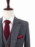 BDtailormade GREY HERRINGBONE TWEED 2 PIECE SUIT - BDtailormade TWEED SUITStweedmaker hockerty menstweedsuit