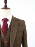 BDtailormade COUNTRY BROWN PLAID TWEED JACKET - BDtailormade TWEED JACKETStweedmaker hockerty menstweedsuit