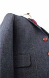 BDtailormade BLACK HERRINGBONE TWEED 3 PIECE SUIT - BDtailormade TWEED SUITStweedmaker hockerty menstweedsuit