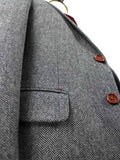 BDtailormade CLASSIC GREY HERRINGBONE TWEED 2 PIECE SUIT - BDtailormade TWEED SUITStweedmaker hockerty menstweedsuit