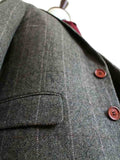 BDtailormade COUNTRY ESTATE GREEN HERRINGBONE TWEED 2 PIECE SUIT - BDtailormade TWEED SUITStweedmaker hockerty menstweedsuit