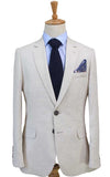 BEIGE 3 PIECE LINEN SUIT - BDtailormade