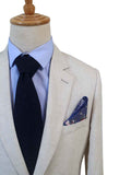 BEIGE 3 PIECE LINEN SUIT - BDtailormade