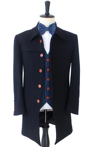 BDtailormade TWEED OVERCOATS  BLACK TWILL - BDtailormade TWEED SUITStweedmaker hockerty menstweedsuit