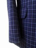 BDtailormade BLUE GINGHAM WORSTED 3 PIECE SUIT - BDtailormade Worsted Suittweedmaker hockerty menstweedsuit