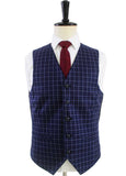 BDtailormade BLUE GINGHAM WORSTED 3 PIECE SUIT - BDtailormade Worsted Suittweedmaker hockerty menstweedsuit