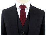 BDtailormade CLASSIC BLACK WORSTED 3 PIECE SUIT - BDtailormade Worsted Suittweedmaker hockerty menstweedsuit