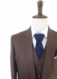 DARK BROWN 3 PIECE LINEN SUIT - BDtailormade