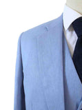 DUSTY BLUE 3 PIECE LINEN SUIT - BDtailormade