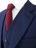 BDtailormade DARK BLUE BIRDSEYE WORSTED 3 PIECE SUIT - BDtailormade Worsted Suittweedmaker hockerty menstweedsuit