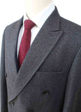 BDtailormade TWEED OVERCOAT GREY TWILL - BDtailormade TWEED SUITStweedmaker hockerty menstweedsuit