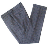 GREY WINDOWPANE HERRINGBONE TWEED 3 PIECE SUIT
