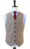 BDtailormade LIGHT BROWN PRINCE OF WALES CHECK SUIT - BDtailormade Worsted Suittweedmaker hockerty menstweedsuit