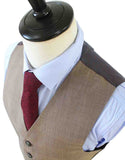 BDtailormade LIGHT BROWN PRINCE OF WALES CHECK SUIT - BDtailormade Worsted Suittweedmaker hockerty menstweedsuit