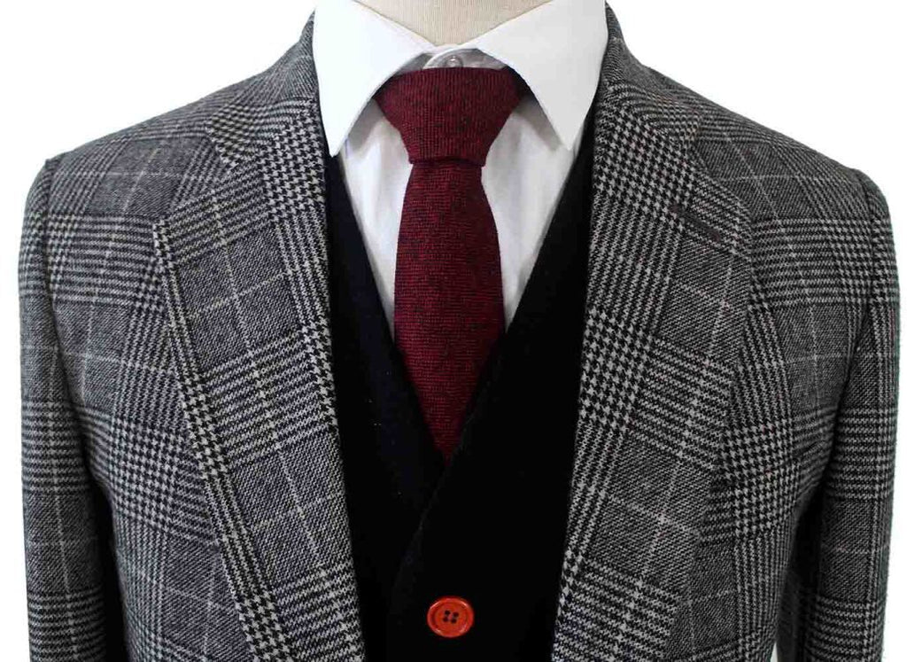 Houndstooth tweed suit store