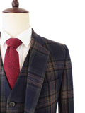 BDtailormade MIDNIGHT BLUE PLAID TWEED 2 PIECE SUIT - BDtailormade TWEED SUITStweedmaker hockerty menstweedsuit