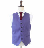 PURPLE 3 PIECE LINEN SUIT - BDtailormade