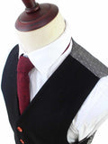 BDtailormade BLACK TWILL TWEED WAISTCOAT - BDtailormade tweedmaker hockerty menstweedsuit